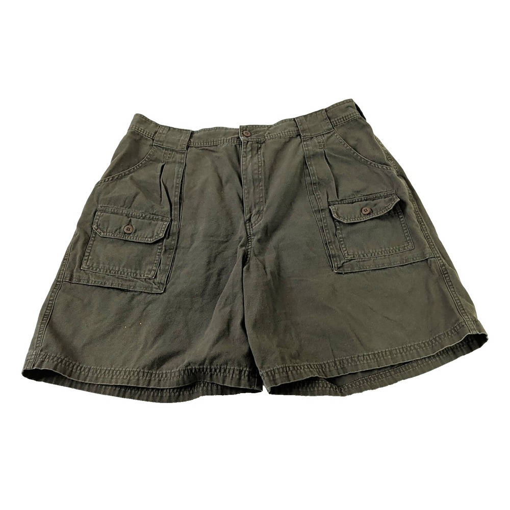 Cabelas 7 Pocket Hiker Cargo Shorts Women 20 Green Outdoor Gorpcore Activewear‎